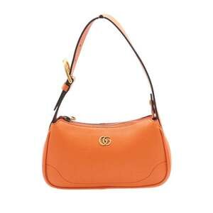 GUCCI Orange Leather Shoulder Bag